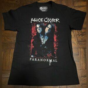Alice Cooper paranormal black t-shirr mens Sz large excellent condition
